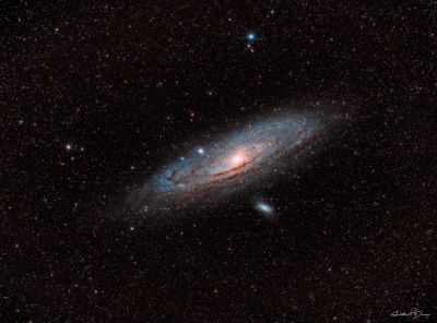 M31 Andromeda galaxy & M110 galaxy