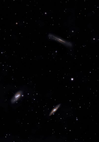 Триплет Льва (M65 , M66 и NGC 3628)