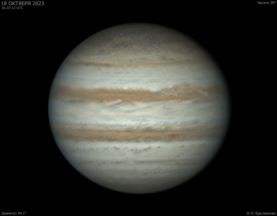 Юпитер 18 октября 2023