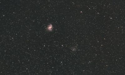 NGC 6946 "Фейерверк" и Рассеянное скопление NGC 6939
