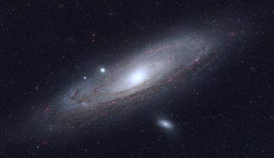 M31 (выделение областей с Ha, обработка с вычитанием (Ha - R))