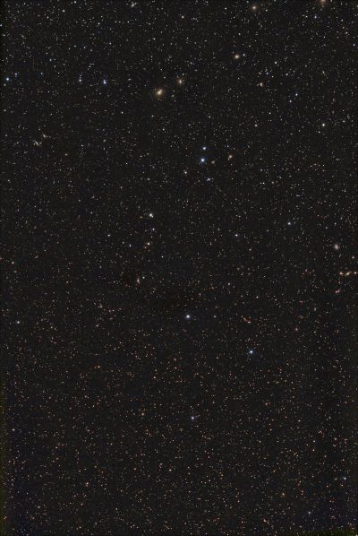 Волосы Вероники , район галактик М 58 , М 59 , М 60