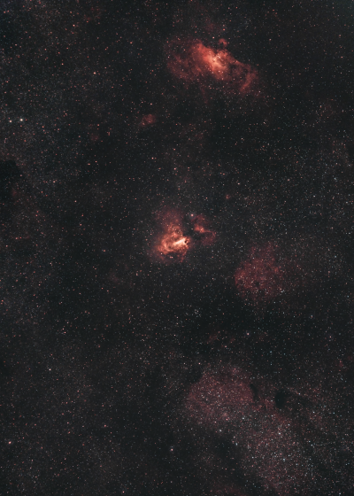 Туманности М16 и М17 (NGC6596, M24, NGC6605,IC4701)