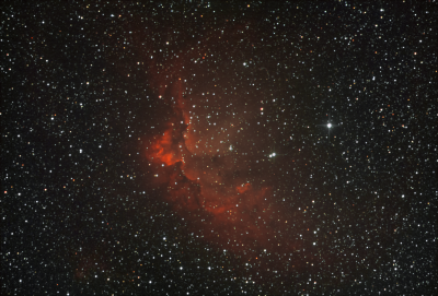 NGC7380. Туманность Колдун.