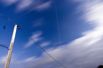 Треки от спутников Starlink 7.