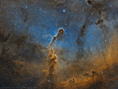 Туманность Хобот Слона (IC1396) в палитре HST.