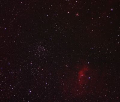 M52 + Bubble Nebula