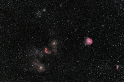 Окрестности скопления М35 в созвездии Близнецов