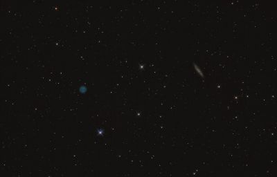 Туманность Сова и галактика М108