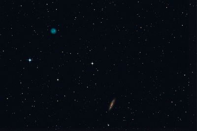 M97 (Owl nebula), M108(Surfboard galaxy)