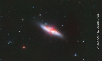 M82 (Cigar Galaxy) in HaRGB filters