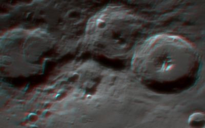 Anaglyph of the Moon - Astrophotography