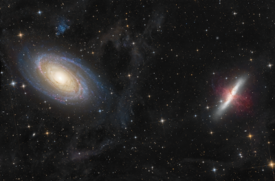 Duet of Bode's Galaxy (M81) & The Cigar Galaxy (M82)