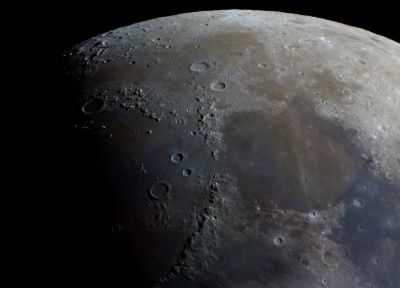 Цветная панорама Луны в масштабе 18.06.21