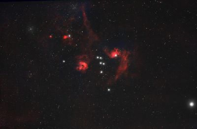 IC 405 & IC 410 - The Flaming Star Туманность Пламенеющей звезды