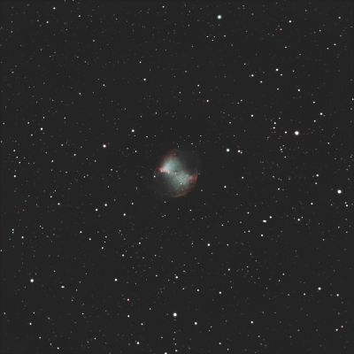 M27 Планетарная туманность Гантель с балкона в Москве