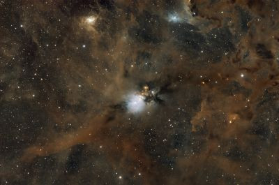 NGC 1333 отражательная туманность в созвездии Персея