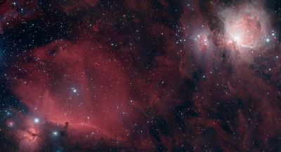 M42 The Great Orion Nebula and IC434 The Horsehead - Astrophotography