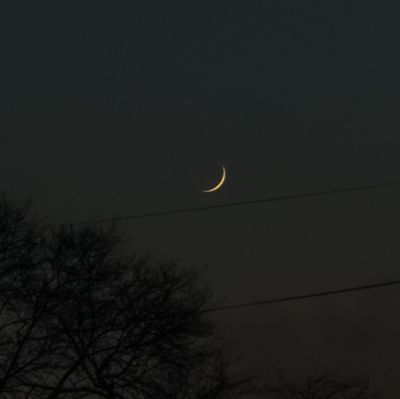 Лунный серп (5%). 