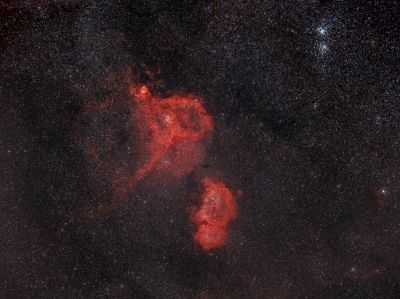  Heart and Soul Nebulae (IC1805, IC1848) + Perseus Double Star Cluster