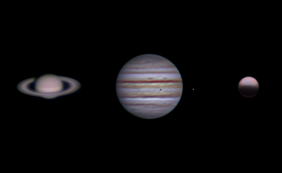 Saturn, Jupiter, Venus — Collage