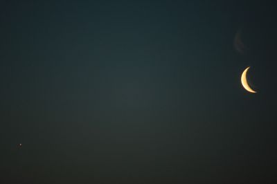 Сближение Луны и Юпитера 