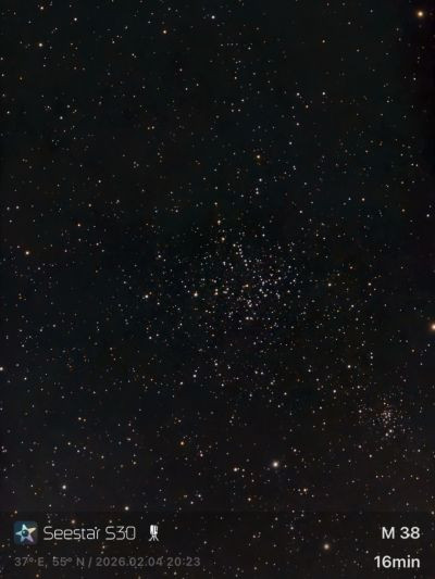 M 38 (NGC 1912) - Seestar S30 - Astrophotography