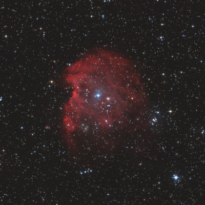 NGC 2174 Туманность Голова обезьяны в созвездии Ориона