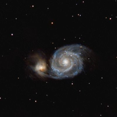 M51, Canon R6 mark II,  10 sec X ISO4000, 3hrs - Astrophotography
