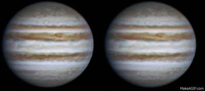 Rotation of Jupiter, 5 feb 2013, 21:38-21:55 (3D parallel)