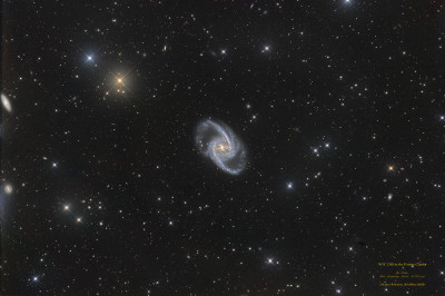 NGC 1365 in the constellation Fornax - Astrophotography