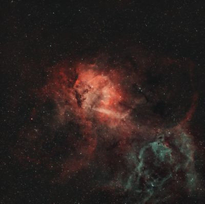 Sh2-132 - Lion Nebulaб RASA 8", 6 hrs
