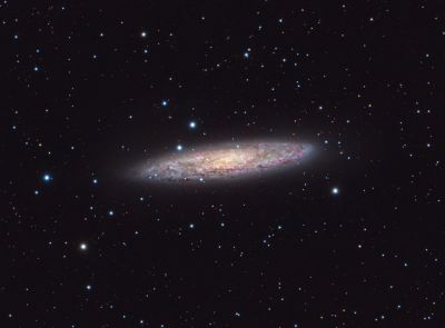 NGC253 Галактика Скульптор (выделение областей с Ha)