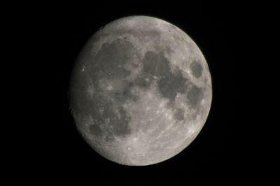 Moon with Canon 70-2004L USM and Barlow lens NPZ PAG 3-5x (5x)