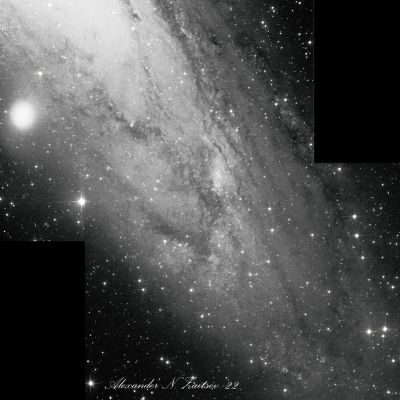 M31 (фрагмент) в L фильтре