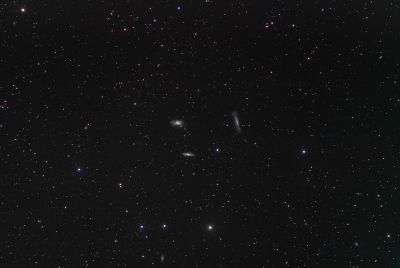 Галактики M65, M66, NGC 3628 (триплет) и др.