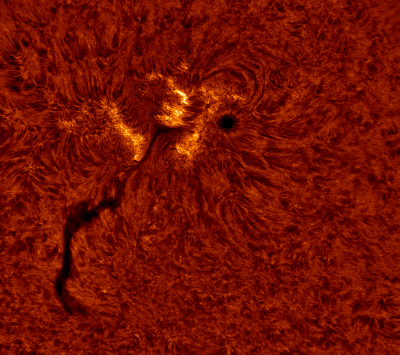 2020.06.09 Sun AR12765 H-Alpha (color)