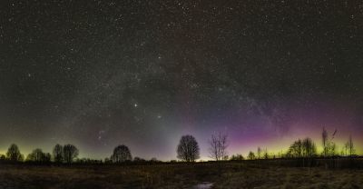Млечный путь + Зодиакальный свет + SAR + Полярное сияние