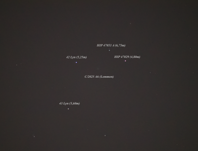 C/2025 A6 (Lemmon), +7,0m. Москва 01.10.25, 04:30