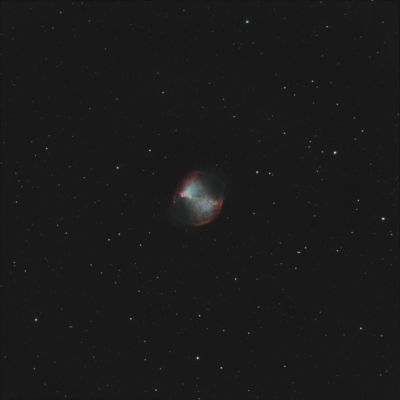 M27 Планетарная туманность Гантель с балкона в Москве