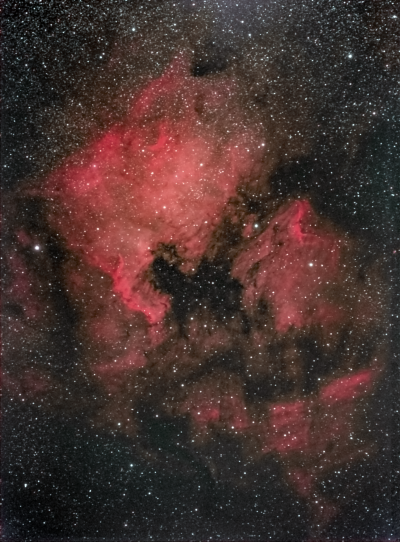 Туманность «Северная Америка» (NGC 7000) и Пеликан IC 5070 от 28-29.08.2025