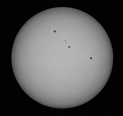 The Sun with sunspot groups on March 5, 2026. - Astrophotography