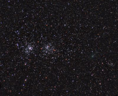 Комета C/2017 T2 (PANSTARRS) vs H & X Персея 23.01.2020.