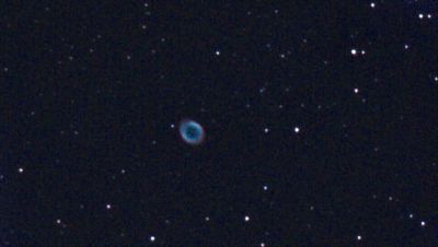 Планетарная туманность М57 «Кольцо» в созвездии Лиры. 