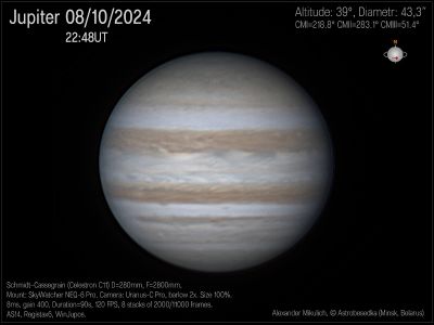 Jupiter  08.10.2024, 22:48 UT