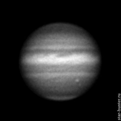 Jupiter in the line of methane, June 23, 2019, 21:58.