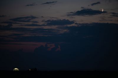 Moon, ash light, Venus