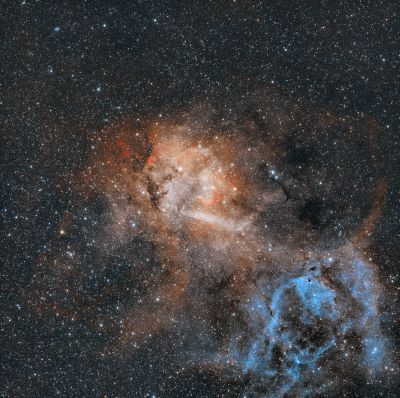 Sh2-132 - Lion Nebulaб RASA 8", 6 hrs