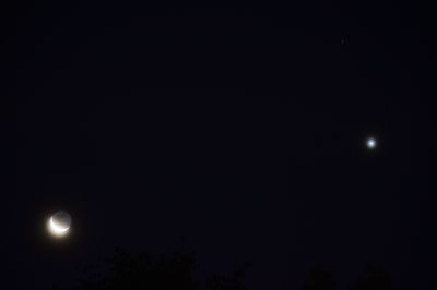 Сближение Луны (-12%), Венеры и Регула. 11.10.23, 05:30 Мск