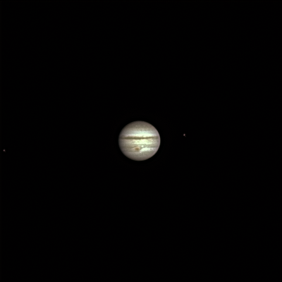 Юпитер и его спутники Ио и Европа от 27.07.2022